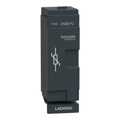 Schneider Electric Varistor Modul LAD4V3U | Überspannungsschutz 110-250V AC/DC | für D40A/D65A | schnelle Auslösung