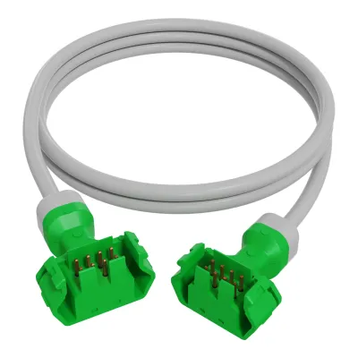 Schneider Electric SpaceLogic KNX Verbindungskabel MTN6941-0002 | 150 cm Länge | für DIN-Schiene | weiß