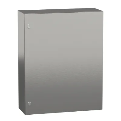 Schneider Electric Wandschrank NSYS3X10830 | Stahl IP55 | 1000x800x300 mm | Edelstahl 304L | IK10 | RAL 7035