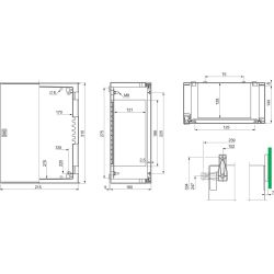 Schneider Wandschrank 310x215x160 o. MP NSYPLM32G