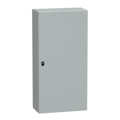 Schneider Electric Wandschrank NSYS3D12630P | Stahl IP66 IK10 | 1200x600x300 mm | RAL 7035 | mit Montageplatte