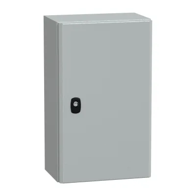 Schneider Electric Wandgehäuse NSYS3D5320P | Stahl IP66 | 500x300x200 mm | pulverbeschichtet | grau RAL 7035