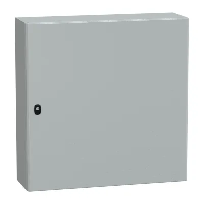Schneider Electric Wandschrank NSYS3D8825 | Wandgehäuse Stahl IP66 IK10 | 800x800x250 mm | RAL 7035 grau