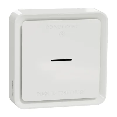 Schneider Electric Rauchmelder CCT599002 | Smart Home | Standalone & App-Integration | 10 Jahre Batterie | IP20 | weiß