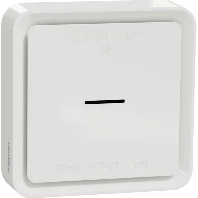 Schneider Electric Rauchmelder CCT599002 | Smart Home | Standalone & App-Integration | 10 Jahre Batterie | IP20 | weiß