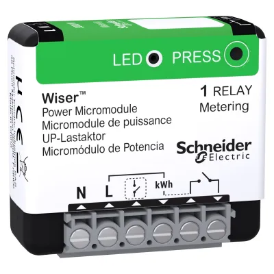 Schneider Electric Wiser Lastaktor Unterputz CCTFR6730 | ZigBee 3.0 | 230V | 14A | Schalten & Messen