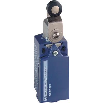 Schneider Positionsschalter XCKD2118P16 | Rollenhebel Kunststoffrolle | 1Ö/1S | Metallgehäuse | IP66/IP67 | M16 | Blau