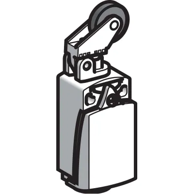 Schneider Positionsschalter XCKD2128P16 | Metallgehäuse | Rollenhebel | 1Ö/1S | IP66/IP67 | 30x31x65mm