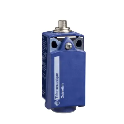 Schneider Electric Positionsschalter XCKP2110P16 | Metall-Kuppenstößel | 1Ö+1S | Sprungfunktion | M16 | IP66/IP67 | Blau