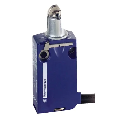 Schneider Electric XCMD2102L1 Positionsschalter | Metall-Rollenstößel | 1Ö+1S | 1m Kabel | IP66/IP67 | Miniatur | weiß
