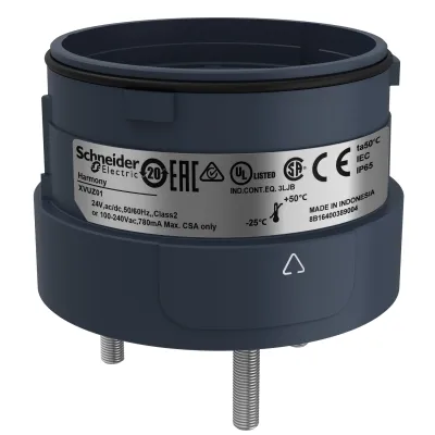 Schneider Electric Montagefuß XVUZ01 | Signalsäulenelement | Direktmontageplatte | schwarz | Kunststoff | IP65