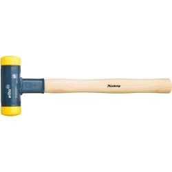 Schonhammer rückschlagfrei (schwarz/holz, Ø 50mm)
