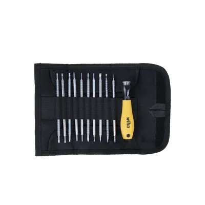 Wiha Schraubendreher-Set 2691T11ESD SYSTEM 4 ESD | 11-teilig | Wechselklingen Schlitz/Phillips/TORX | SoftFinish Griff
