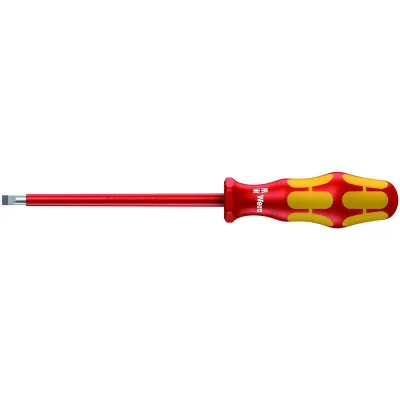 Wera Schlitz-Schraubendreher 160 i VDE 10x1,6x200 mm | isoliert 1000V | Kraftform Plus | Lasertip