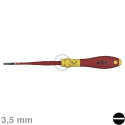 Schraubendreher Schlitz 3,5 x 100mm SoftFinish® electric slimFix 35446