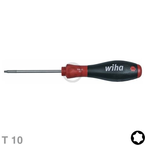 Bild: Schraubendreher Torx® T10 x 80mm Wiha 01290 362 SoftFinish®