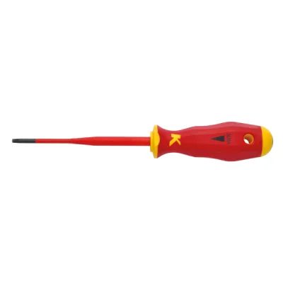 KLAUKE Schraubendreher KL150TX15ISLIM | Torx TX15 | 100mm | VDE 1000V isoliert | Slim Line | 2K-Griff