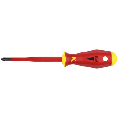 Klauke Schraubendreher KL150TX25ISLIM | Torx TX25 | VDE 1000V | Slim Line | 100mm Klinge | 2K-Griff | Abrollschutz
