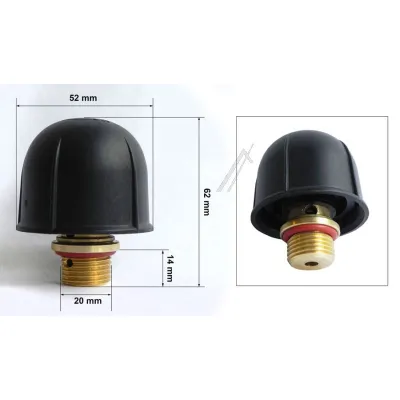 Schraubverschluss 1/2 Zoll für Geschirrspüler Eurofilter Dampfbügelstation