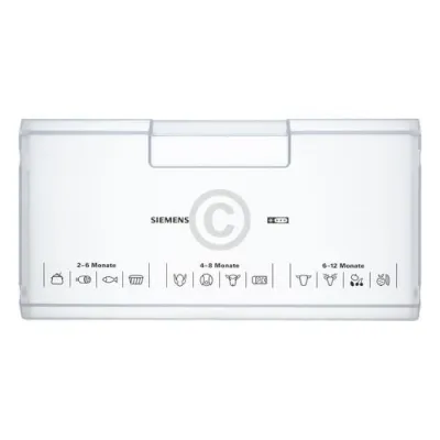 Schubladenblende Siemens 00660465 458x235mm für Gefriergutbehälter Gefrierteil