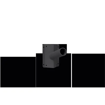 SCHUCH Ausleger 4871 DB702 | Rohrausleger Wandmontage Ø60mm | Aluminium lackiert | Länge 200mm | grau