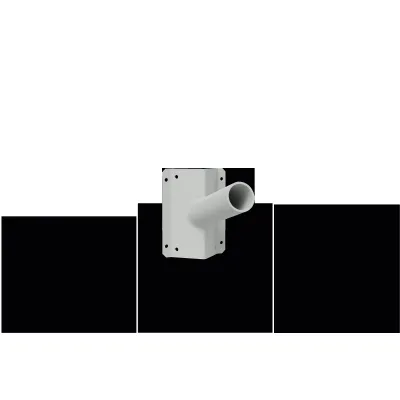 SCHUCH Rohrausleger 4871 | Ausleger für Mastansatzleuchten | 60x100mm | Aluminium | grau | Wand- & Eckmontage