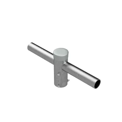 Schuch Mastaufsatz 610/2 Doppelaufsatz | 2-fach | 180° | Ø76mm Mast | Ø60mm Leuchte | Stahl verzinkt | Montagezubehör