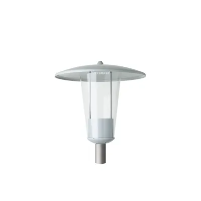 SCHUCH LED-Pilzleuchte 543 0801R G2 | Straßenleuchte RETRO | 9W 1300lm | 4000K neutralweiß | IP54 | Grau | 76mm
