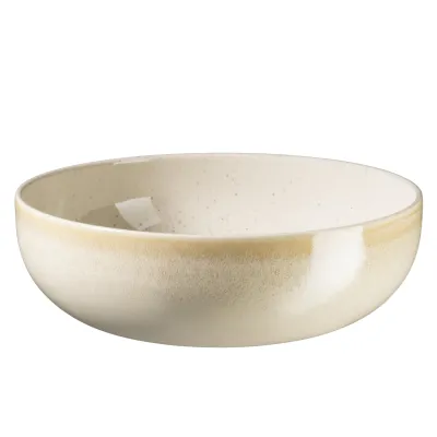 MÄSER Schüssel 26cm Candy Bicolor | Steinzeug | mikrowellengeeignet | spülmaschinengeeignet | beige | Portugal