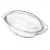 Bild: Bohemia Cristal Glasschüssel 2,4 l | oval mit Deckel | 32x20 cm | transparent | spülmaschinengeeignet