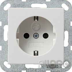 SCHUKO-Steckdose System 55 reinweiss