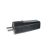 Bild: Schuko-Stecker Vollgummi Schutzkontaktstecker schwarz