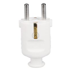 Schuko-Stecker, weiß