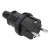 Bild: Schukostecker Vollgummi für Leitungen bis H 07 RN-F 3x1,5mm²