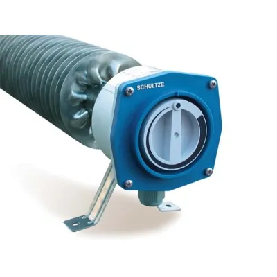 Schultze Rippenrohrheizofen A1000E | 1000W | 230V | Edelstahl | Thermostat | IP66/IP67 | Wandmontage