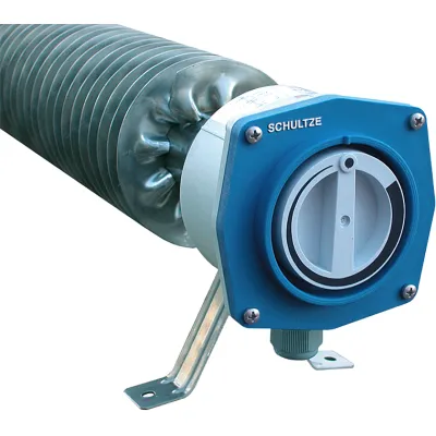 Schultze Rippenrohrheizofen A500E | 500W 230V | Edelstahl | Automatik-Thermostat | IP66/IP67 | stufenlos regelbar