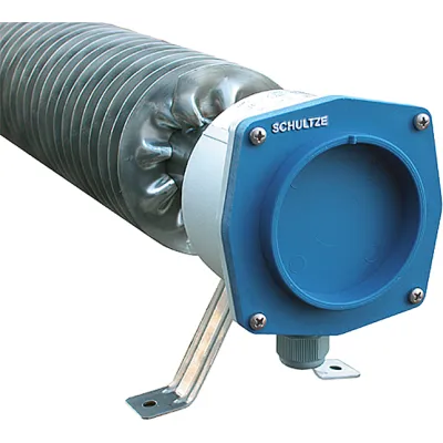 Schultze Rippenrohrheizofen U2000E | 2000W | 230/400V | Edelstahl | IP66/IP67 | L 1040mm | Ø 110mm | Universal