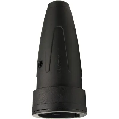 Merten Gummi-Schuko-Kupplung 172851 | SCHUKO IP20 | 250V 16A | gerade Ausführung | Schraubklemme | halogenfrei | schwarz