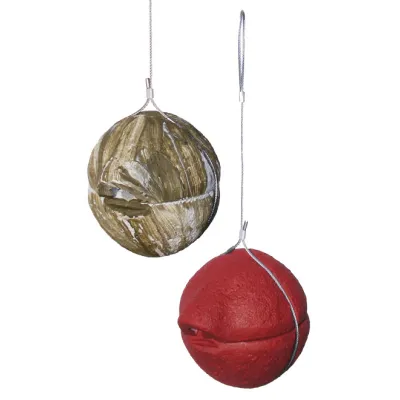 Schwegler Nisthilfe Zaunkönig-Kugel 1ZA | Nistkugel aus Holzbeton | Katzenschutz | ø 18,5 cm | efeu-grün