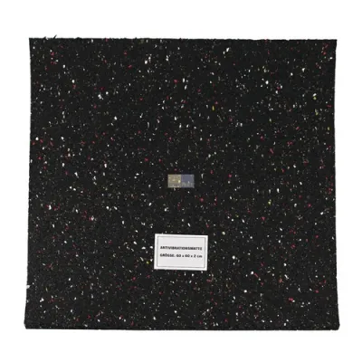 Schwingungsdämpfermatte 60x60cm, 2 cm stark schwarz EUROPART 10029728