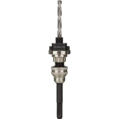 BOSCH Aufnahmeschaft für Lochsägen 2609390590 | SDS-plus Adapter | 14–210 mm | schneller Wechsel | ohne Zentrierbohrer