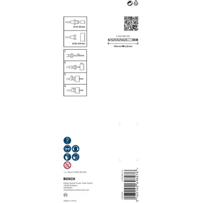 BOSCH Aufnahmeschaft für Lochsägen 2609390590 | SDS-plus Adapter | 14–210 mm | schneller Wechsel | ohne Zentrierbohrer