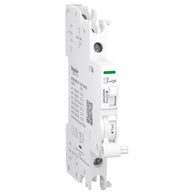 Schneider Electric Hilfsschalter A9A26909 | Acti9 iOF/SD+OF | 2 Wechsler | 100mA-6A | 240V AC/DC | weiß