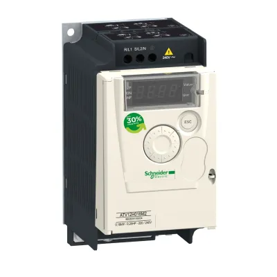 Schneider Electric Frequenzumrichter ATV12P055M2 | 0,55 kW | 1-phasig 200–240 V | 3-phasig Ausgang | IP20 | MODBUS
