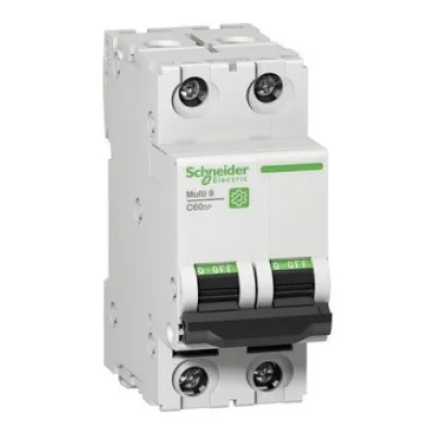 Schneider Electric Leitungsschutzschalter M9F22210 | C60SP Multi 9 | 2-polig 10A Typ C | 10kA | 277V AC | DIN-Schiene