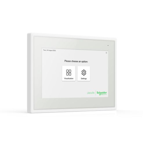 Bild: SE MTN6260-7770 SpaceLogic KNX Touch IP 7 Zoll Smart Screen weiß