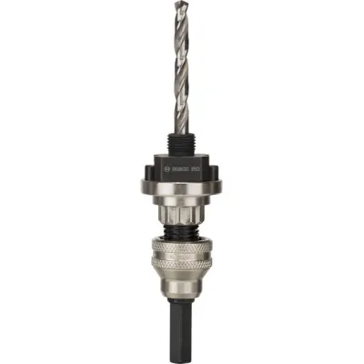 Bosch Sechskantadapter 2609390589 | Lochsägen-Adapter Q-Lock | 14–210mm | Quick Change System | Metall | silber, schwarz