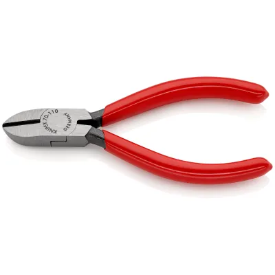 KNIPEX Seitenschneider 70 01 110 | 110 mm | schlanke Kopfform | Präzisionsschneiden | poliert | Kunststoffgriff rot