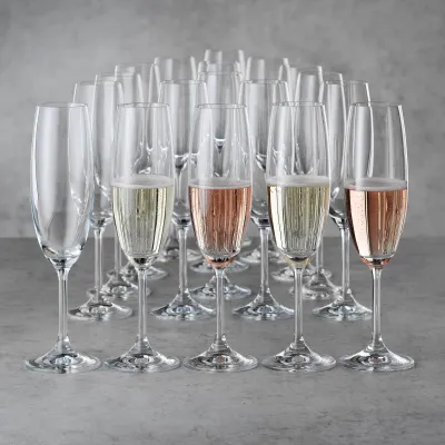 BOHEMIA CRISTAL Sektglas Libera 220ml 10007246_01050401 | 12er Set | Kristallglas | transparent | für Sekt & Champagner