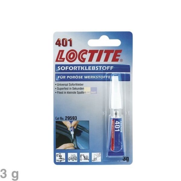 Sekundenkleber Loctite 401 für Türdichtung Kühlschrank Gefrierschrank 3g  Tube - Tür